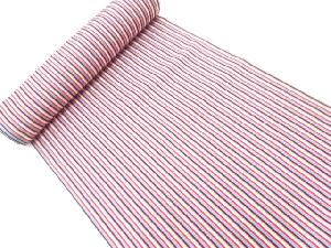 アンティーク　縞模様織出し八寸帯地反物